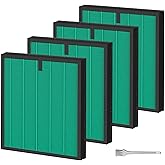 4 Pack HY4866 Air Purifier Replacement Filter Compatible with MORENTO HY4866 WESTHEY HY4866 Air Purifier and YIOU M1 Air Cleaner Pet Dander Version HY4866 Replacement Filter Green