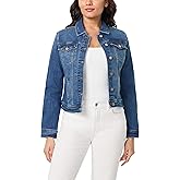 kensie Jeans for Women Forever Denim Outerwear Jacket, Small to X-Large