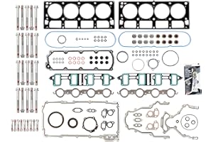 Mizumo Auto MA-4216923973 Full Gasket Set Head Bolts Compatible With/For 07-11 GMC Chevrolet 6.0 Cadillac 6.2 OHV