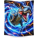 Boy Dinosaur Blanket, Throw Blankets for Kids Teens Son 40x50 Inches Cozy Soft Throw for Sofa Couch Bed Trip Party Decor