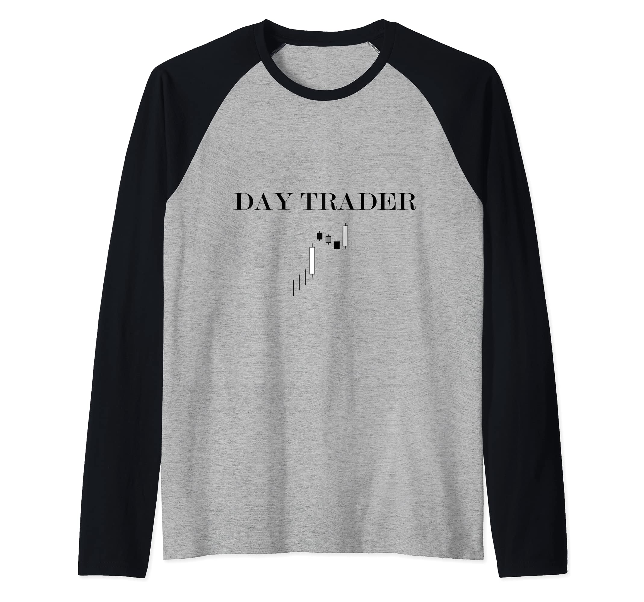 Day trader crypto currency trading gift idea Raglan Baseball Tee