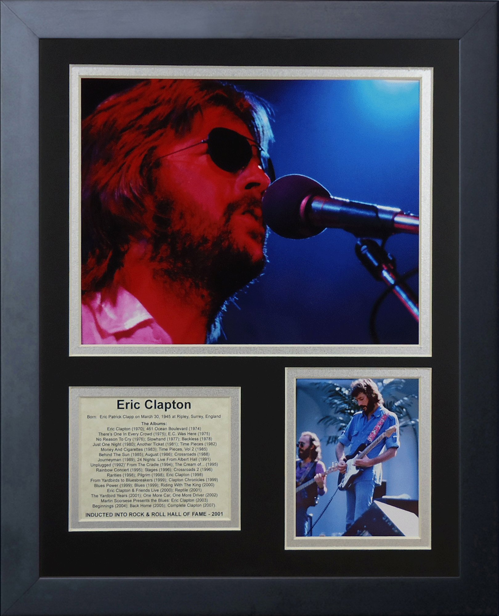 Legends Never Die "Eric Clapton Framed Photo Collage, 11 x 14-Inch