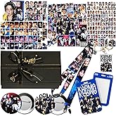 KARMA Album Gift Box Set, Including 55PCS KARMA Photocards, 100PCS Album Sticker Pack, 1 Lanyards, Card Holder, 1Keychain and 2 Badge Gift for STAY