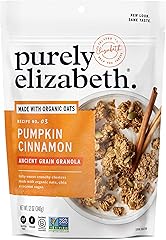 Purely Elizabeth Ancient Grain Granola, Made With Organic Oats, Pumpkin Cinnamon, Vegan Friendly, Gluten Free & Non-GMO, 12 O