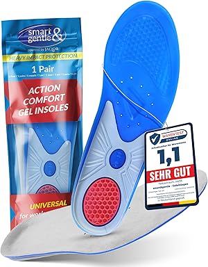 smart&gentle Premium Geleinlagen für Schuhe - Reduzierung übermäßiger Belastungen und Verbesserter Komfort für den Alltag, Sport & Arbeit