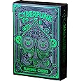 Cyberpunk Green Playing Cards, Cardistry Decks, White Deck of Playing Cards for Kids & Adults with e-Book, Unique Playing Cards for Poker, Cyberpunk