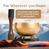 Silent Mind Tibetan Singing Bowl Set with Cushion Mallet Beginner Friendly view 3