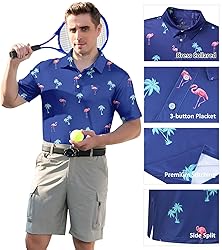 uideazone Mens Polo Shirts Fit Slim Casual Funny