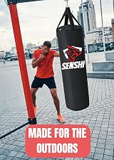 Senshi Japan Outdoor Heavy Filled Punch Bag 3ft with Bracket Set view 2