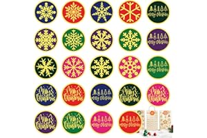 BOQON Christmas Stickers for Envelope Seals Cards Making Crafts 2 Inch Round Happy Holiday Christmas Label Card Vinyl Stickers for Mailing Baked Goods Gifts Decorative Bag (deer168)