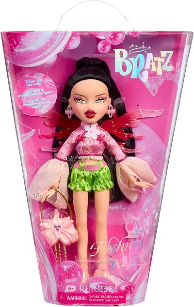 Bratz Fashion Pixiez Jade Doll with Wings Ring Accessories Pink