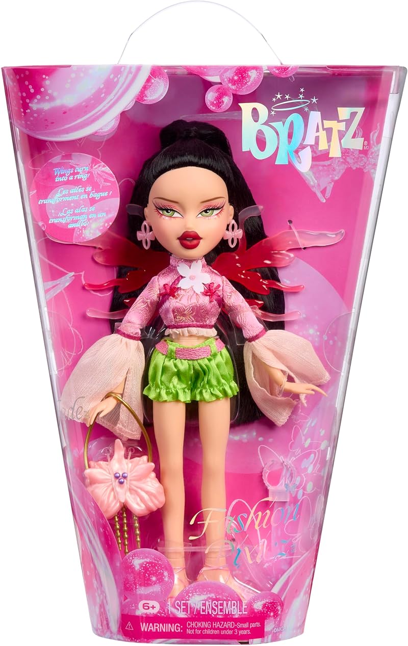 Bratz Fashion Pixiez Jade Doll with Wings Ring Accessories Pink