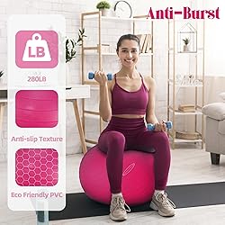 Fitvids Anti-Burst and Slip Resistant Exercise Ball