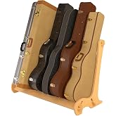 A&amp;S Crafted Products The VersaRack 6 Guitar Case Rack | This solid wood case rack holds up to 6 guitar cases. Keeps home or studio neat, organized, and stylish. U.S.A. Made.