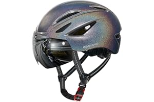 Odoland Bike Helmet with Magnetic Sun Visor for Adults, Glasses-Friendly Design Adjustable Dial Cycling Helmet for Men & Women, Urban Riding Bicycle Helmet for Mountain, Road, E-Bike, Commuting