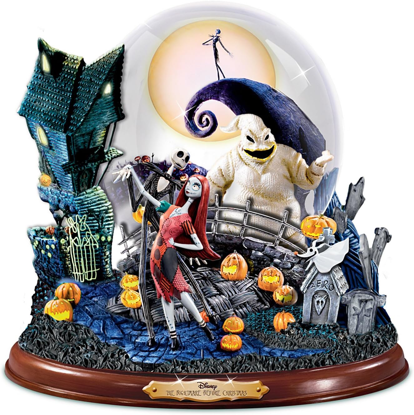 Snow Globes - Disney Tim Burton's The Nightmare Before Christmas Illuminated Musical Snowglobe