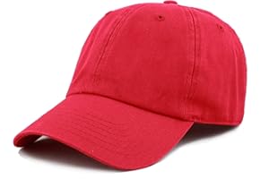 THE HAT DEPOT Baseball Dad Hat Women Men Blank Washed Low Profile Cotton and Denim UPF 50+ Running Golf Cap Hat
