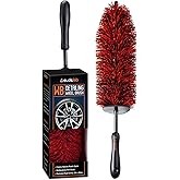 Suds Lab WB Premium Detailing Wheel Brush for All Vehicle Types – 17.7" Ultra-Soft and Scratch-Free Reusable Rim, Wheel, and Tire Brush for Deep Cleaning