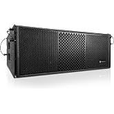 PRORECK Dual 8'' Full Range 4000W P.M.P.O Powered Line Array Speaker Portable Professional Sound System, DSP Speaker, High-Fidelity Audio, for Live Performances, Outdoor Events and Stage (PR-208AP)