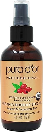 PURA D'OR Organic Rosehip Seed Oil