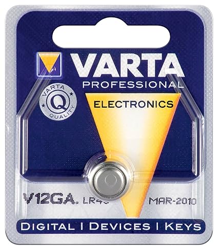 Knopfzelle Alkali Mangan - Varta - AG12, LR43, L1142, V12GA, 4278 - 80mAh - 10 Stück