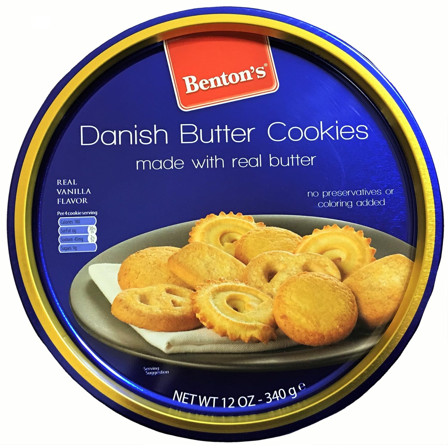 Benton's Danish Butter Cookies 12oz 340g Grocery