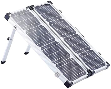 revolt Solarkoffer: Klappbares Solarpanel PHO-4000 mit Tasche, 40 W (Solarplatte)