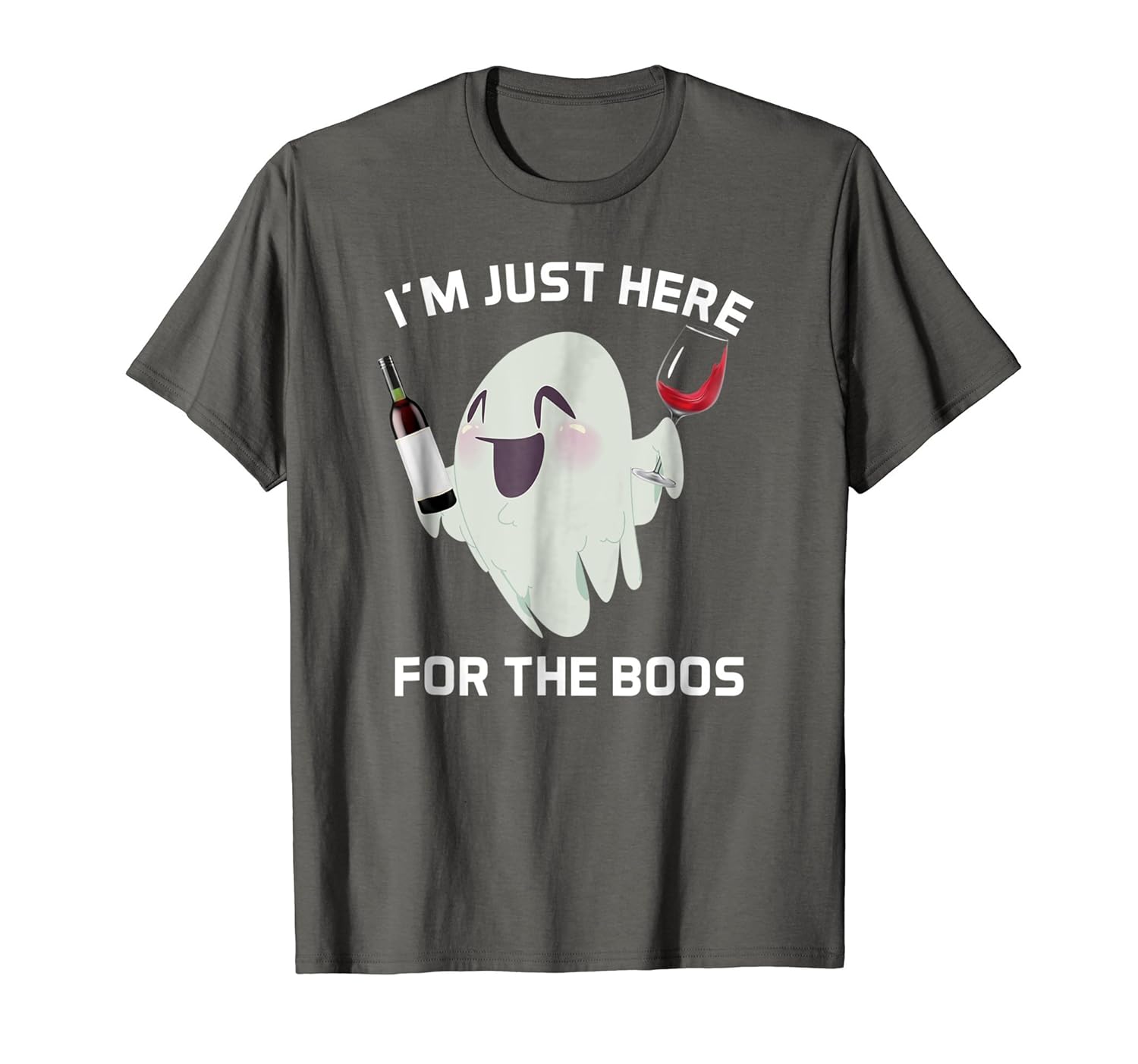 I'm Just Here For The Boos Shirt Halloween Adult Costume Tee-ANZ