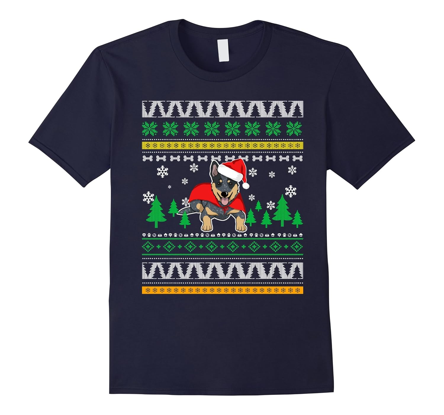 Cute Australian Cattle Ugly Christmas Sweater T-Shirt-ANZ