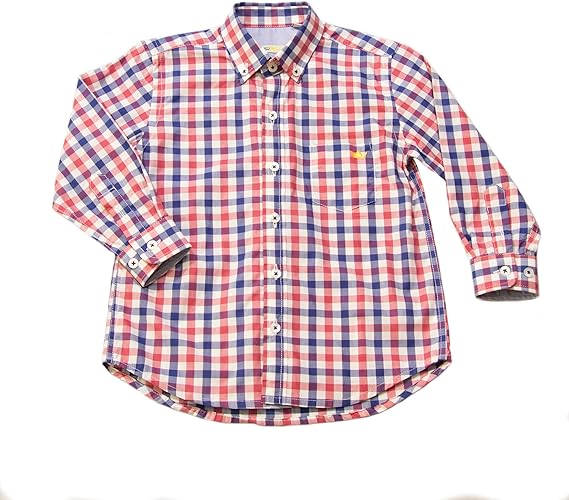 baby red check shirt