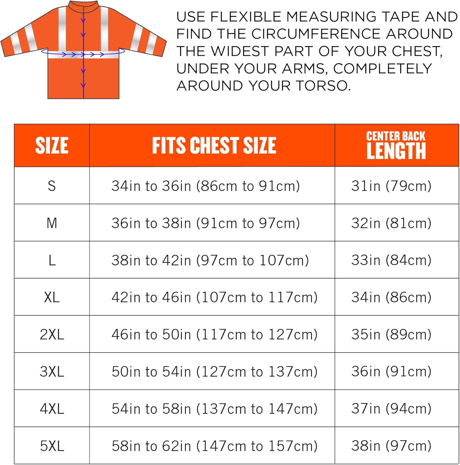 Ergodyne - 25575 High Visibility Reflective Winter Safety Jacket, Insulated Parka, ANSI Compliant, GloWear 8384, Orange, Extra Large - - 
