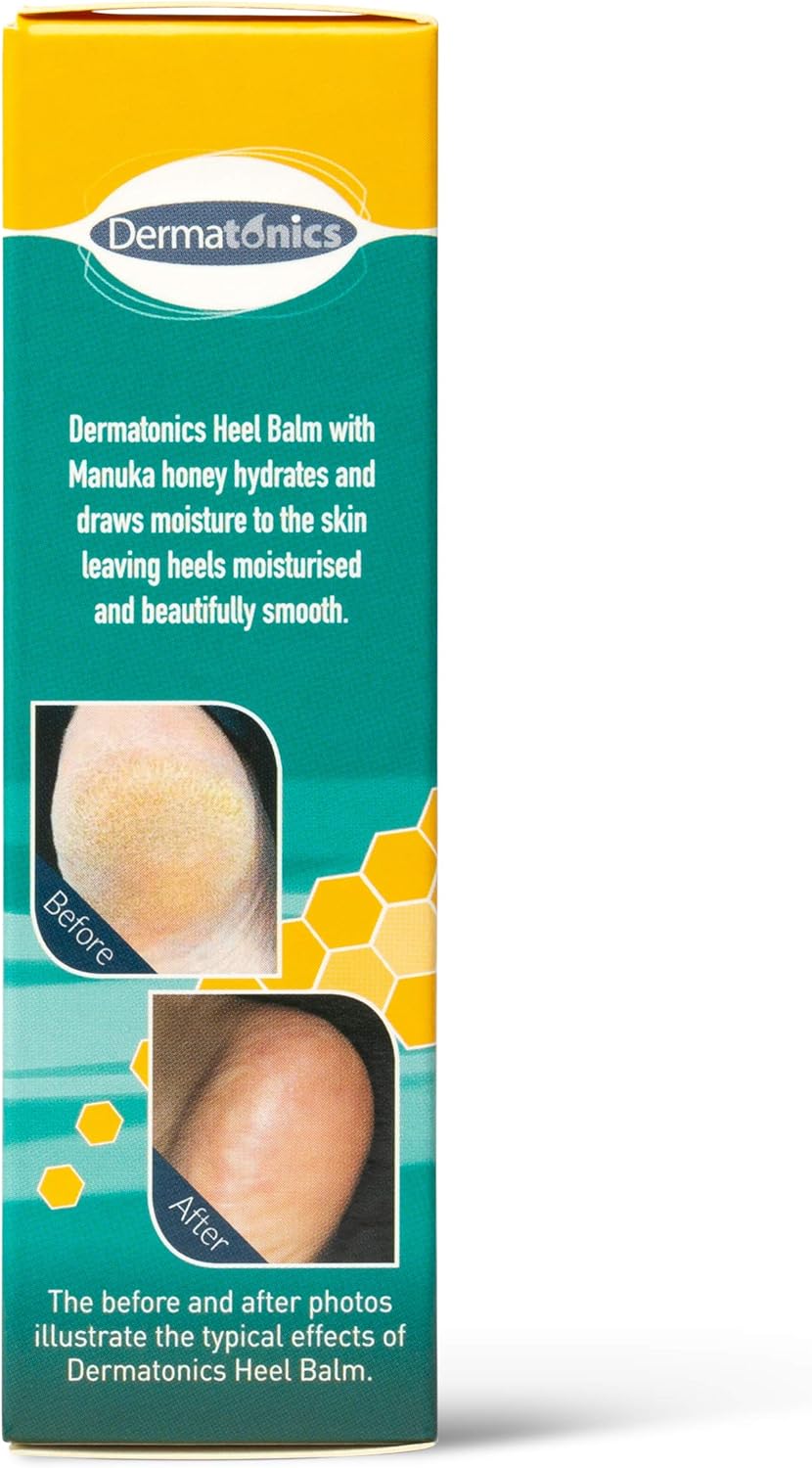 Dermatonics Manuka Honey Heel and Elbow Moisturizing & Exfoliating Cream for Dry and Cracked Skin, 2oz Tube: Health & Personal Care