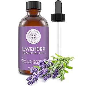 French Lavender Essential Oil Blend by Pure Body Naturals, 4 Fluid Ounces - 100% Pure, Independently Tested, Therapeutic Grade for Aromatherapy or Cosmetics with Glass Eye Dropper (Packaging may vary)