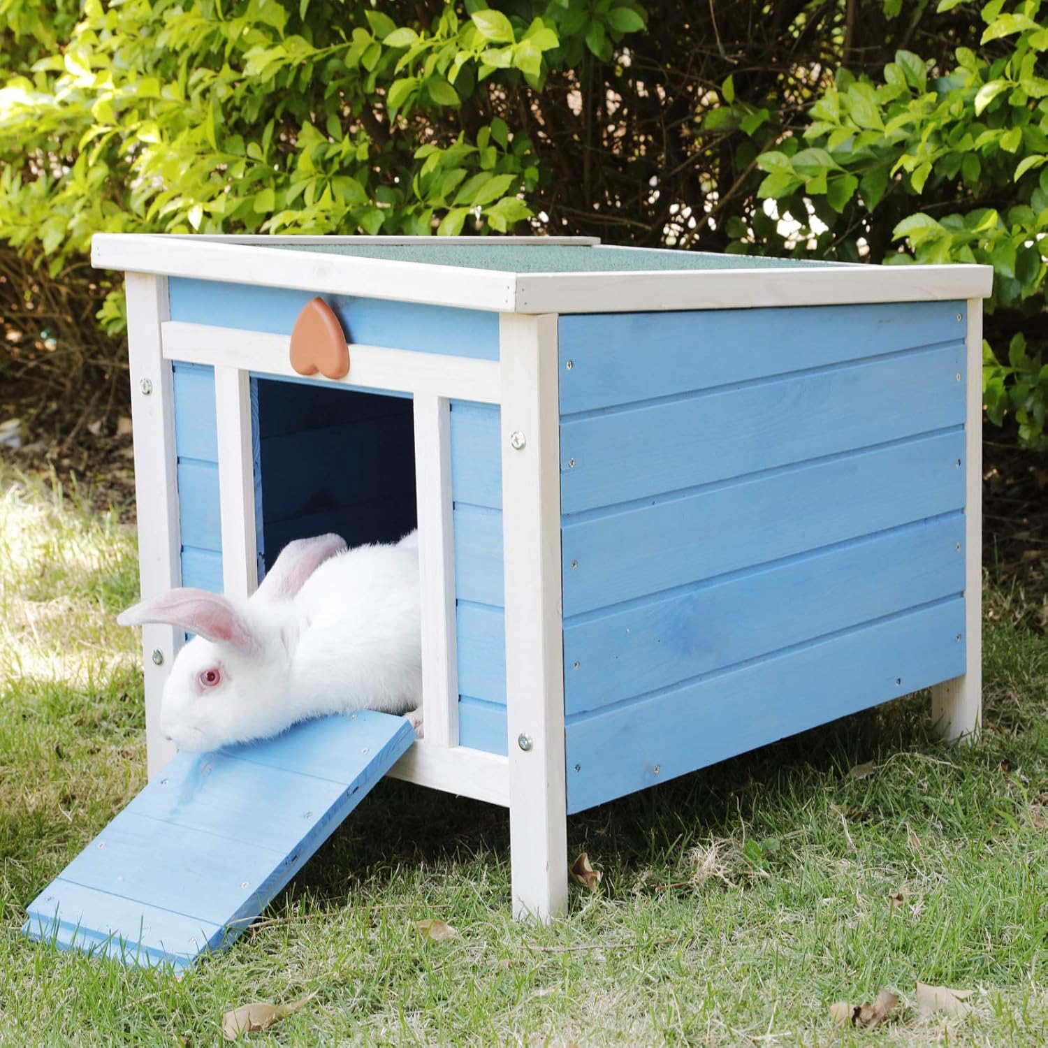 Cats Rockever Cat House Outside Weatherproof Rabbit Hutch Small Wooden Small Pet House And Habitats Beds Furniture
