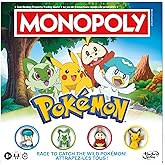 Monopoly Pokémon Edition Board Game | Ages 8 and Up | 2 to 4 Players | Kids Games for Pokémon Fans | Fun Family Games| 45 Min