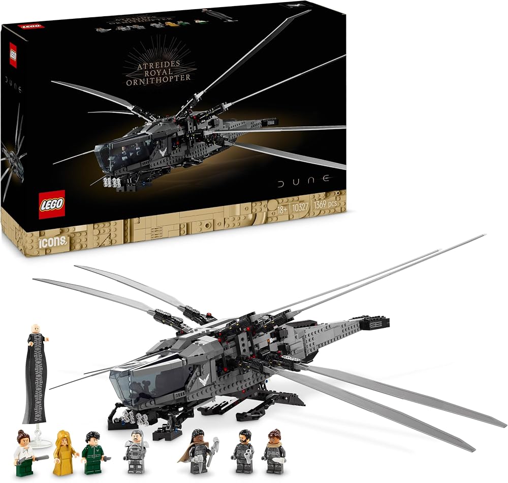 LEGO Icons Dune Atreides Royal Ornithopter 10327 8 Minifigures Paul Jessica