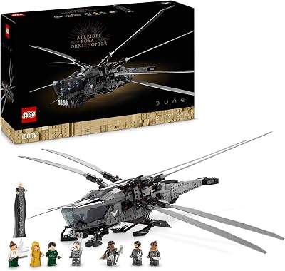LEGO Icons Dune Atreides Royal Ornithopter 10327 8 Minifigures Paul Jessica