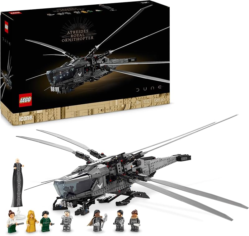 LEGO Icons Dune Atreides Royal Ornithopter 10327 8 Minifigures Paul Jessica