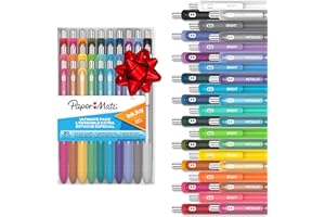 Paper Mate InkJoy Gel Pens Ultimate Pack,Retractable,Featuring Classic, Bright!, and Metallic Inks, Assorted, 30 Count - Perfect for Writing, Doodling, Bullet Journaling, Glitter, Sparkle, Writing Fun
