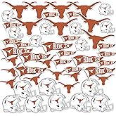 University of Texas Football Sports 50ct Vinyl Sticker Pack – Large Waterproof Longhorns, Hook ’Em & Helmet Decals for Laptops, Water Bottles, Tablets, Scrapbooks, Vehicles & More