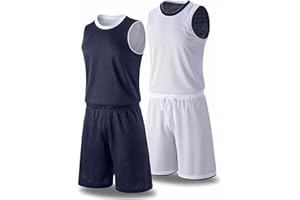 LIBERTY PRO 1 Set of Men's Reversible Basketball Jersey and Shorts, Double-Sided Custom Athletic Uniforms for Team Sports Practice