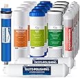 iSpring F19K75 NSF Certified 2-Year Replacement Filter Set for 6-Stage Reverse Osmosis Systems, Alkaline Mineral Filter, 19-Count, Long-Lasting Purification