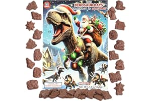SWEETZO Dinosaur Advent Calendar for Kids 2025, Chocolatey Christmas Countdown with 24 Candy Treats, 2.4 Ounces