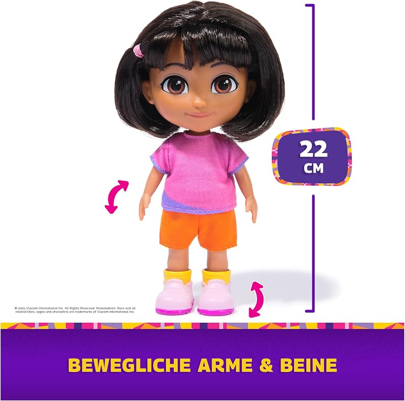 - Beste Freundin Puppe - Größe 22 cm, mit kämmbarem Haar, Rucksack und AFFE Boots, bekannt aus der beliebten TV-Serie, für Kinder ab 3 Jahren