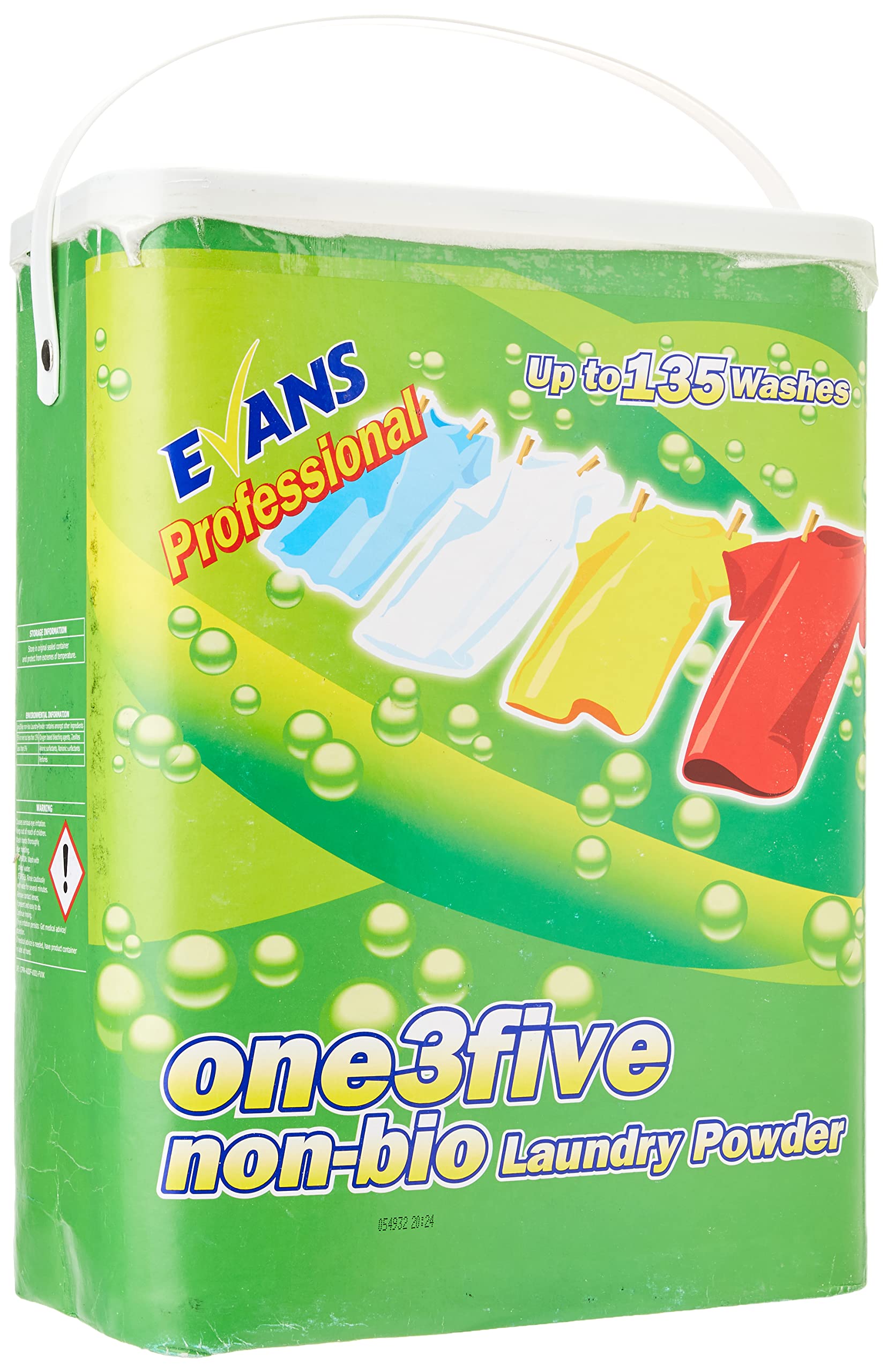Evans VA00487 Vanodine One3Five Non-Bio Laundry Powder, 10 kg