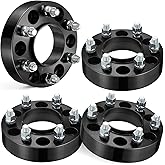 EVIL ENERGY 6x135 Wheel Spacers 1.5 inch Compatible for F150 2015-2025, 6x135 mm Hubcentric with Lip 6 Lugs 87.1 mm Hub Bore M14x1.5 Studs Black