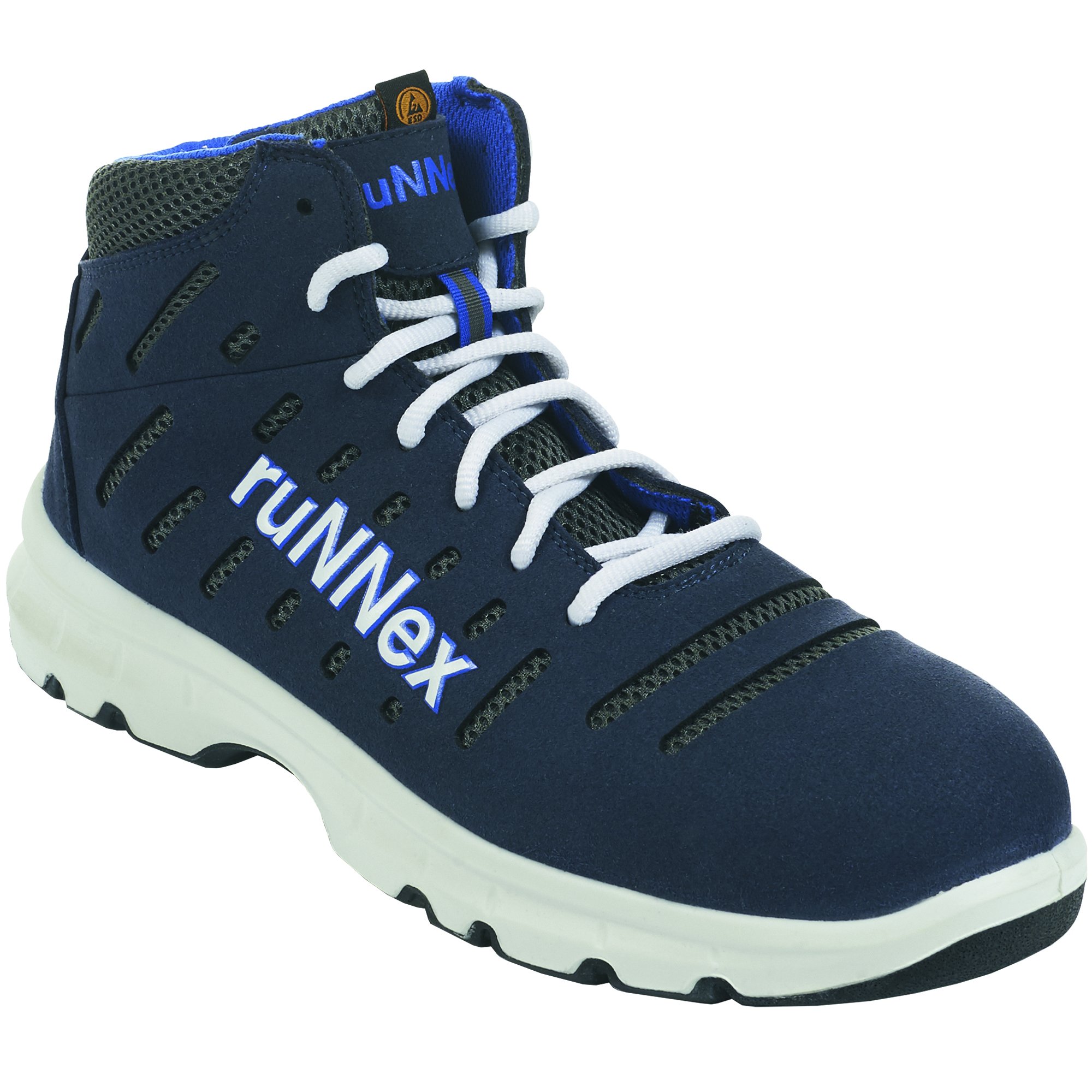 ruNNex 5174-39 Safety boots, Flex Star, S1P, Size 39, Blue/White/Grey