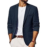 PJ PAUL JONES Mens Blazer Casual Sport Coats Lightweight One Button Suit Jacket for Summer