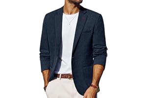 PJ PAUL JONES Mens Blazer Casual Sport Coats Lightweight One Button Suit Jacket for Summer