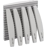 20 Pack Nail Buffers 100/180 Grit Washable Double Sided Nail Block File for Acrylic Natural Gel Nails, Gray